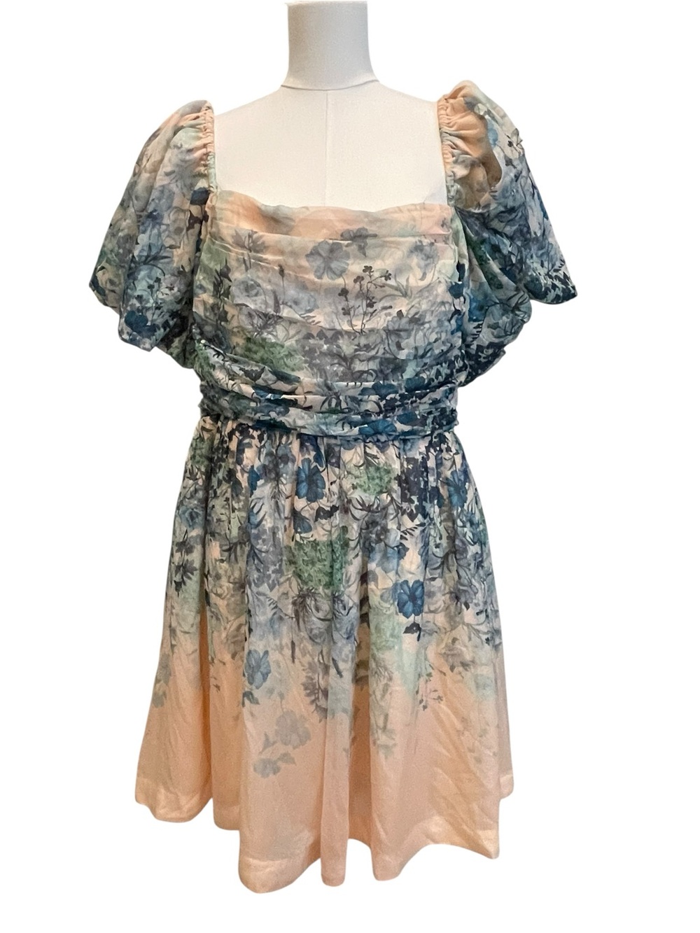 Let Me Be Flo Ruched Mini Dress Size:XL - Picture 2 of 10